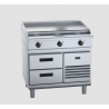 Waldorf 800 Series RNL8609E-RB - 900mm Electric Cooktop Low Back Version Refrigerated Base