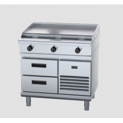Waldorf 800 Series RNL8609E-RB - 900mm Electric Cooktop Low Back Version Refrigerated Base