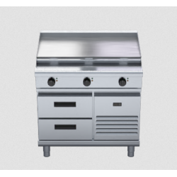 Waldorf 800 Series RNL8609E-RB - 900mm Electric Cooktop Low Back Version Refrigerated Base