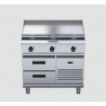 Waldorf 800 Series RNL8609E-RB - 900mm Electric Cooktop Low Back Version Refrigerated Base