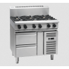 Waldorf 800 Series RNL8609G-RB - 900mm Gas Cooktop Low Back Version Refrigerated Base