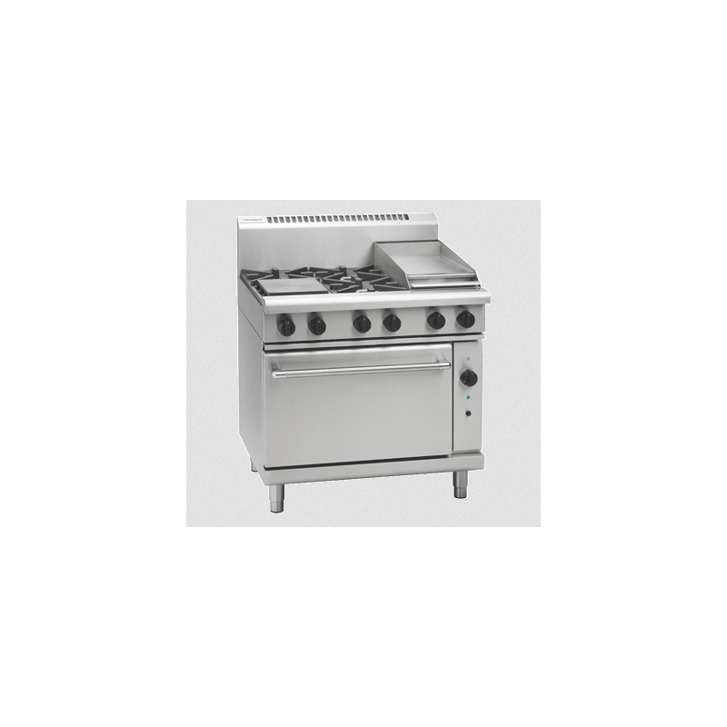 Waldorf 800 Series RNL8613GC - 900mm Gas Range Convection Oven Low Back Version