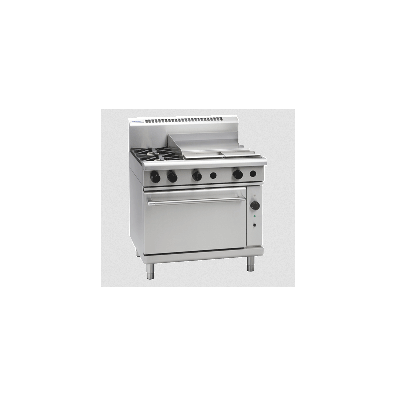 Waldorf 800 Series RNL8616GC - 900mm Gas Range Convection Oven Low Back Version