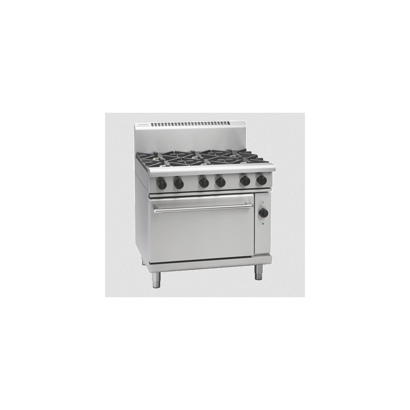 Waldorf 800 Series RNL8619GEC - 900mm Gas Range Electric Convection Oven Low Back Version