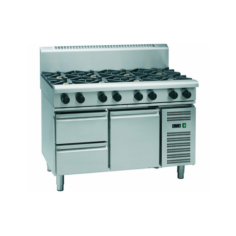 Waldorf 800 Series RNL8900G-RB - 900mm Gas Cooktop Low Back Version Refrigerated Base