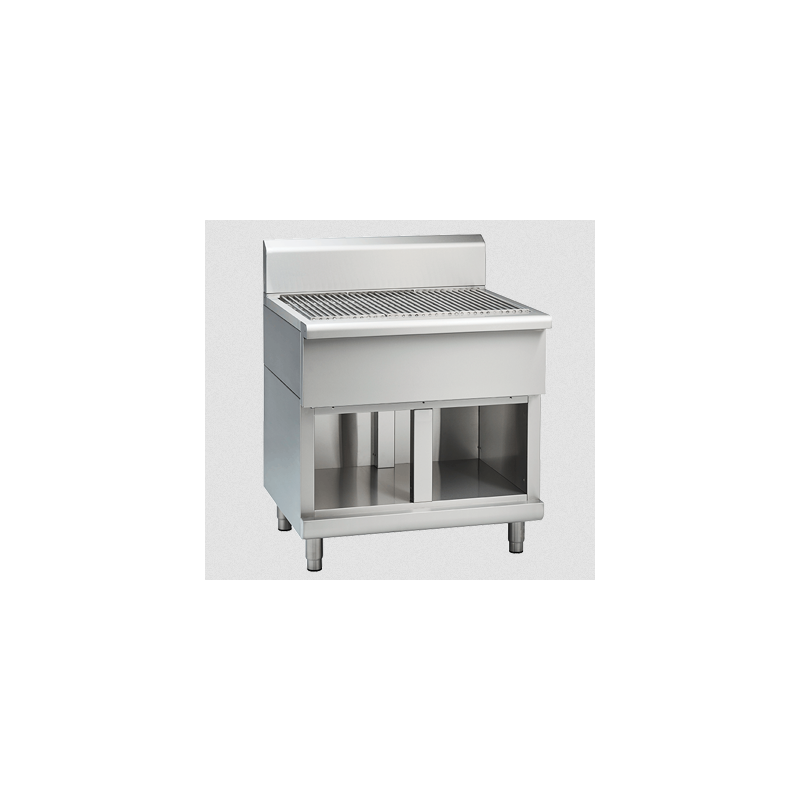 Waldorf 800 Series SF8900-CB - 900mm Solid Fuel Grill - 215mm Splashback Version - Cabinet Base