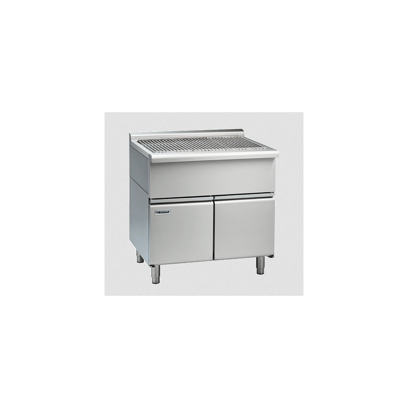 Waldorf 800 Series SFL8900-CD - 900mm Solid Fuel Grill - Low Back Version - Cabinet Base with Doors