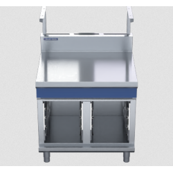 Blue Seal Evolution Series B90S-CB - 900mm Bench Top With Salamander Support Cabinet Base