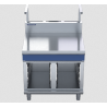 Blue Seal Evolution Series B90S-CB - 900mm Bench Top With Salamander Support Cabinet Base