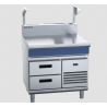 Blue Seal Evolution Series B90S-RB - 900mm Bench Top With Salamander Support Refrigerated Base