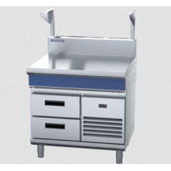 Blue Seal Evolution Series B90S-RB - 900mm Bench Top With Salamander Support Refrigerated Base