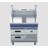 Blue Seal Evolution Series B90S-RB - 900mm Bench Top With Salamander Support Refrigerated Base