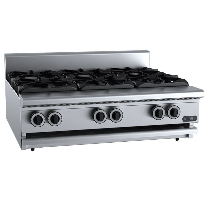 B+S COMMERCIAL KITCHENS -   Verro Four Burner Boiling Top-VHBT-SB6BM