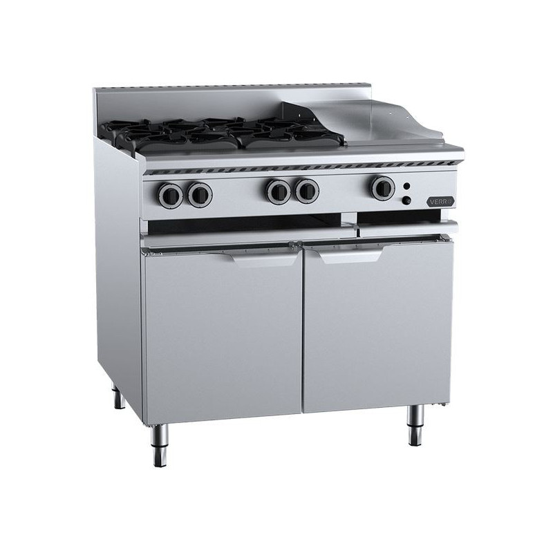 B+S COMMERCIAL KITCHENS -   Verro Four Burner Boiling Top-VBT-SB4-GRP3