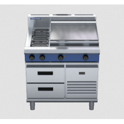 Blue Seal Evolution Series E516B-RB - 900mm Electric Cooktop Refrigerated Base