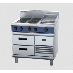 Blue Seal Evolution Series E516C-RB - 900mm Electric Cooktop Refrigerated Base