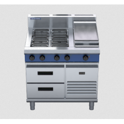 Blue Seal Evolution Series E516C-RB - 900mm Electric Cooktop Refrigerated Base