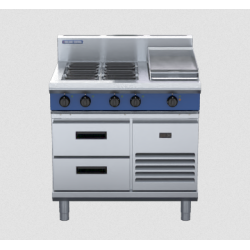 Blue Seal Evolution Series E516C-RB - 900mm Electric Cooktop Refrigerated Base