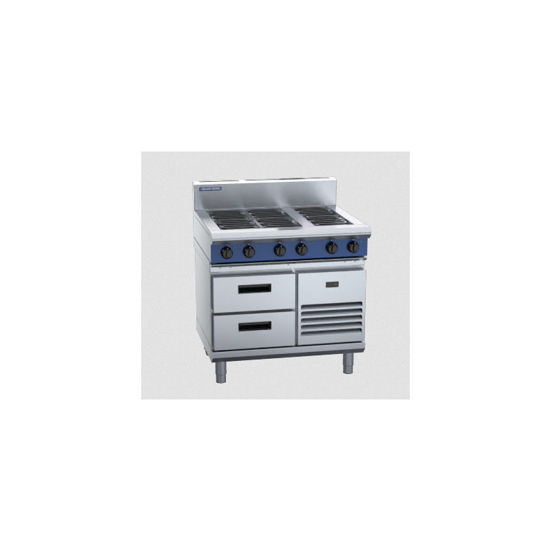 Blue Seal Evolution Series E516D-RB - 900mm Electric Cooktop Refrigerated Base