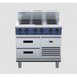 Blue Seal Evolution Series E516D-RB - 900mm Electric Cooktop Refrigerated Base