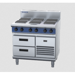 Blue Seal Evolution Series E516S-RB - 900mm Electric Cooktop Sealed Hobs - Refrigerated Base