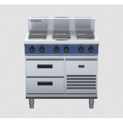 Blue Seal Evolution Series E516S-RB - 900mm Electric Cooktop Sealed Hobs - Refrigerated Base