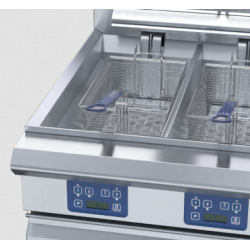 Blue Seal Evolution Series E66E - 600mm Twin Pan Electric Fryer