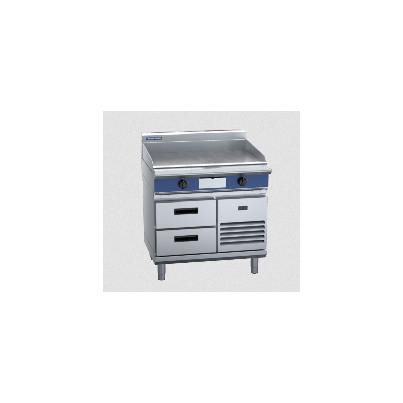 Blue Seal Evolution Series EP516-RB - 900mm Electric Griddle Refrigerated Base