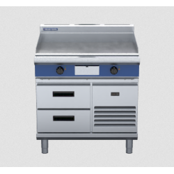 Blue Seal Evolution Series EP516-RB - 900mm Electric Griddle Refrigerated Base