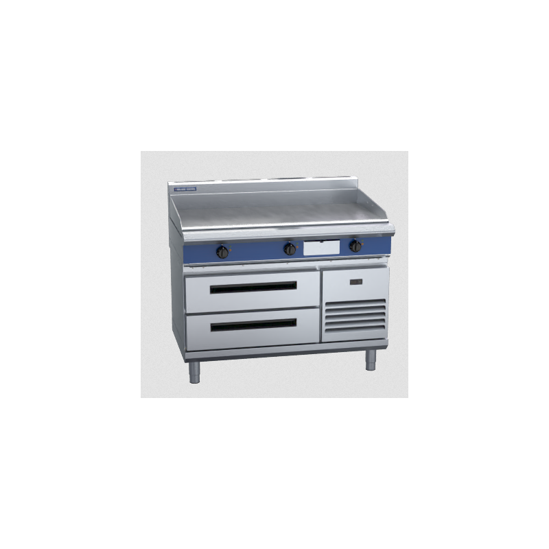 Blue Seal Evolution Series EP518-RB - 1200mm Electric Griddle Refrigerated Base
