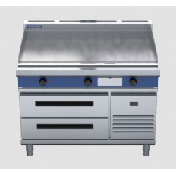 Blue Seal Evolution Series EP518-RB - 1200mm Electric Griddle Refrigerated Base