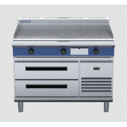 Blue Seal Evolution Series EP518-RB - 1200mm Electric Griddle Refrigerated Base