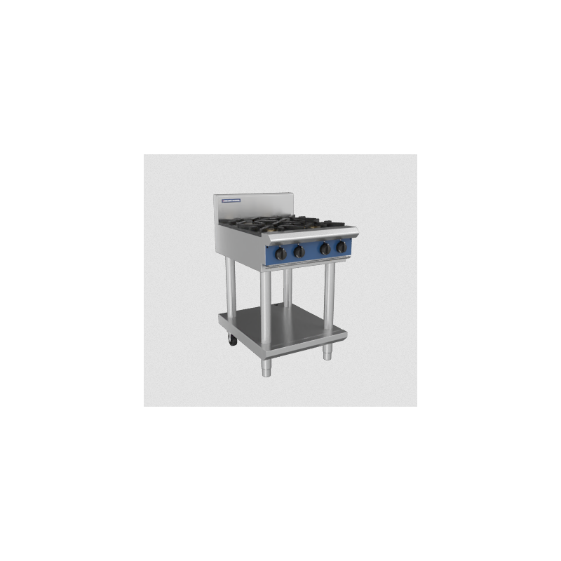Blue Seal Evolution Series G514D-LS - 600mm Gas Cooktop - Leg Stand