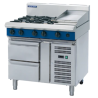 Blue Seal Evolution Series G518B-RB - 1200mm Gas Cooktop Refrigerated Base