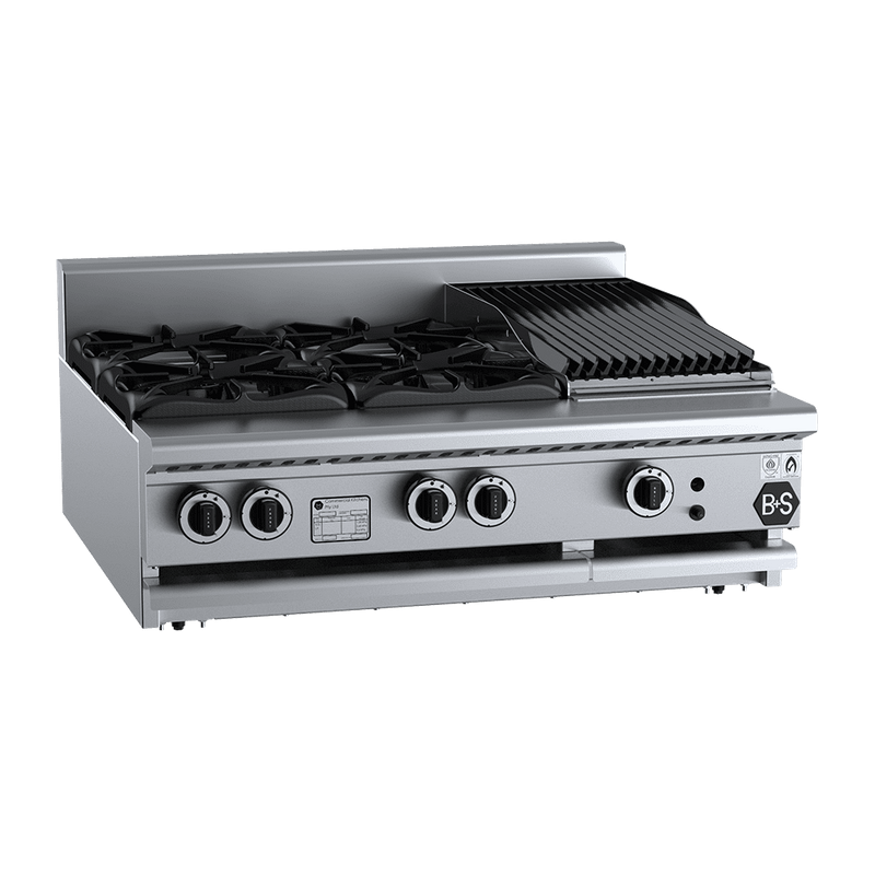 B+S COMMERCIAL KITCHENS - Combination Top-BT-SB4-CBR3BM