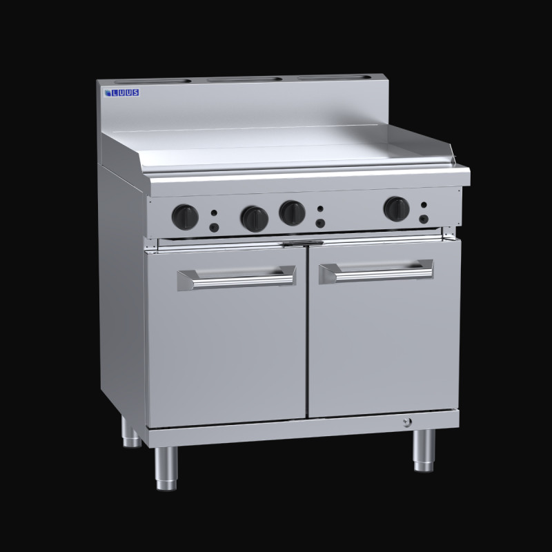 Luus RF-9P 900mm Griddle with Convection Oven 800mm Electric Chargrill