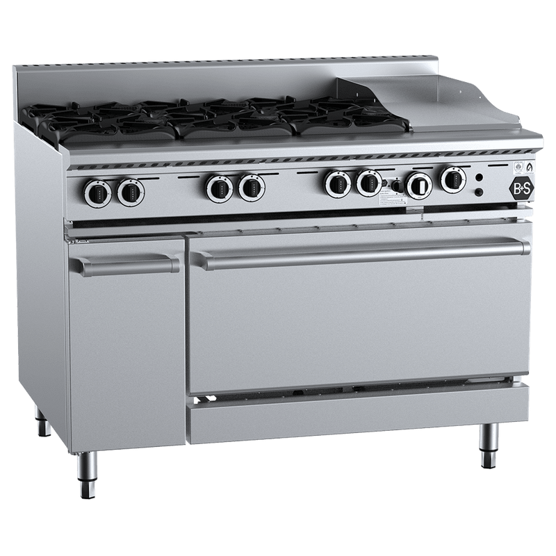 B+S COMMERCIAL KITCHENS - COMBI OVEN WITH GRILL PLATE-OV-SB6-GRP3