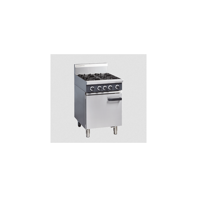Cobra CR6D - 600mm Four Burner Gas Range Static Oven