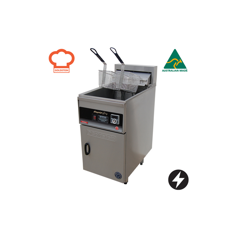 Goldstein FRE18/1DL Single Pan Electric Deep Fryer 32Lt