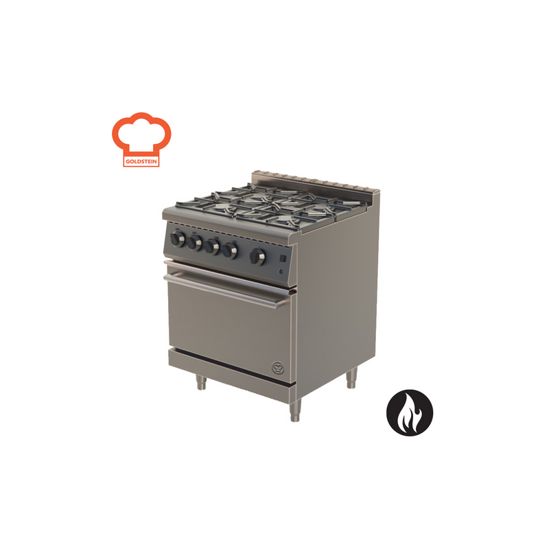 Goldstein GR/G710FF 4 Burner Range with Fan Forced Gas Oven