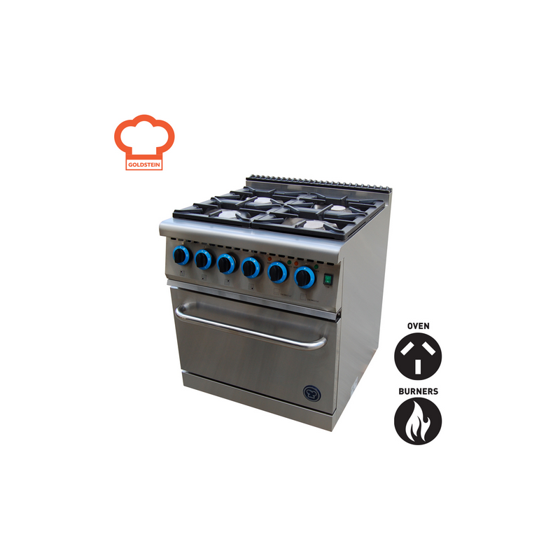 Goldstein GR/GE710FF 4 Burner Range with Fan Forced Electric Oven