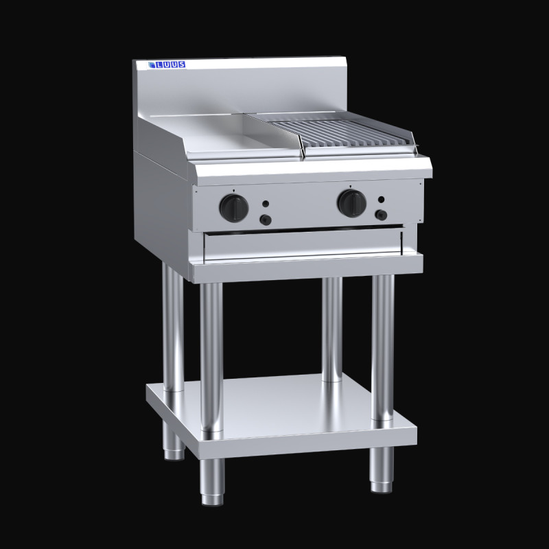Luus CS-3P3C 300mm Griddle 300mm Chargrill