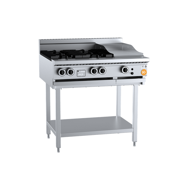 B+S COMMERCIAL KITCHENS - K+ Cook Top-KBT-SB4-GRP3