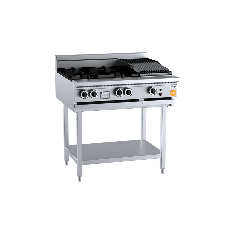 B+S COMMERCIAL KITCHENS - K+ Cook Top-KBT-SB4-CBR3