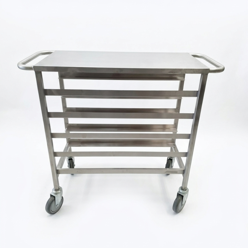 Used Stainless Steel 5 Tray Service Trolley - ST26UK280
