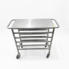 Used Stainless Steel 5 Tray Service Trolley - ST26UK280