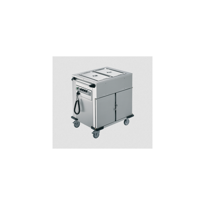 Rieber NORM-II-2 - Bain Marie Top 2 x Heated Cabinets Mobile Food Transport Trolley