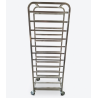 Used Stainless Steel 12 Tray Serving Trolley - ST26UK281