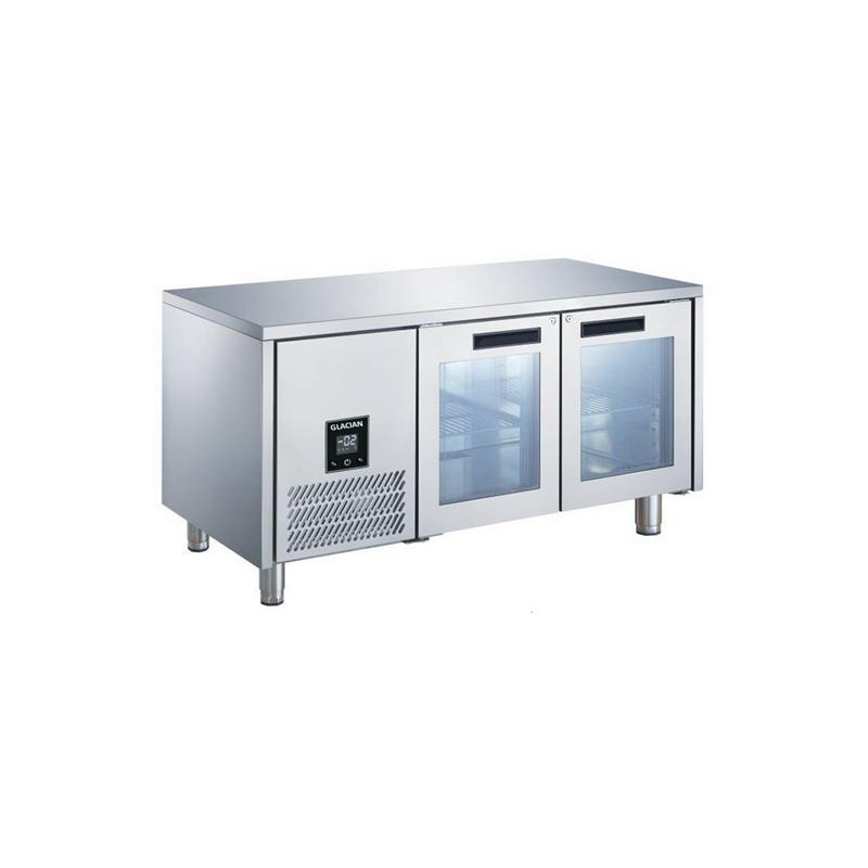 Glacian BCG71815 2 Door Fridge 760mm Deep Glass Doors