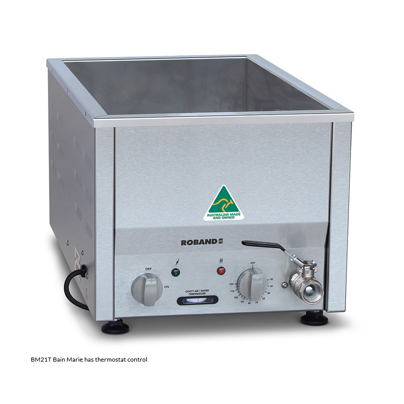 Roband BM21T   Counter Top Bain Marie narrow with thermostat 2 x 1/2 size, pans not included
